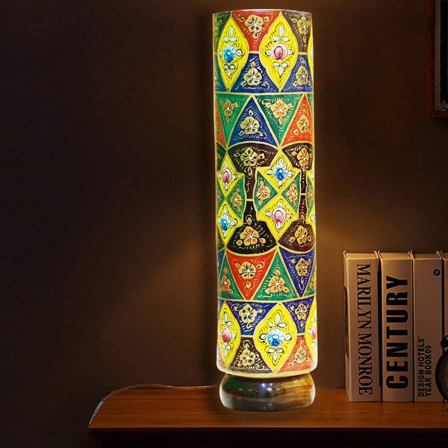 Sahara Spectrum Camel lamp - Artisans Handmade & Hand Painted Table Lamp